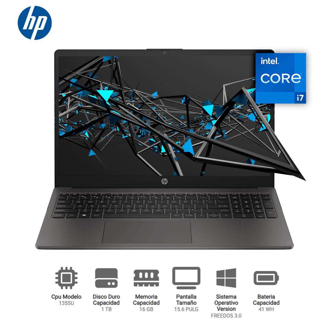 Laptop HP 250 G10 – 15.6″ HD, Core i7-1355U, 16GB RAM, NBHP9S7D1LSABM